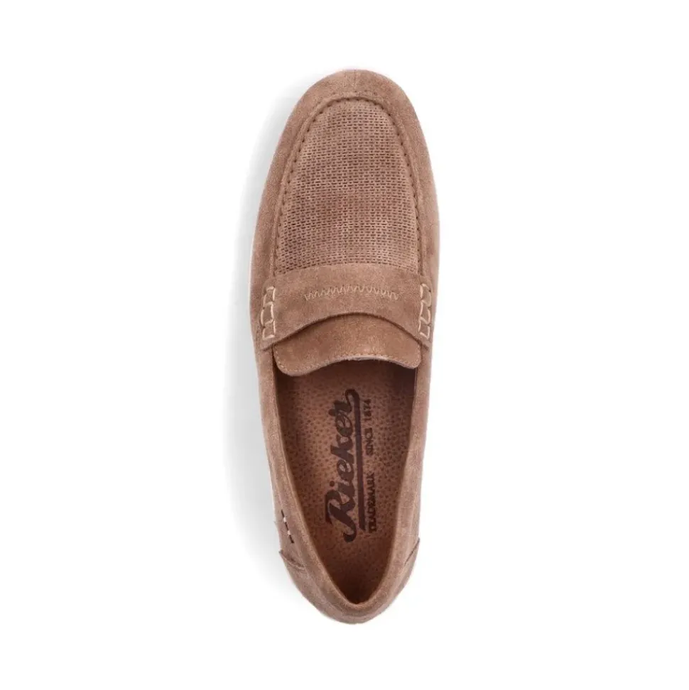 Rieker Antistress Slipper Rauleder beige S13 09050-64