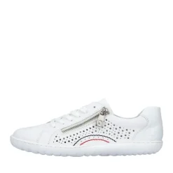 Rieker Antistress Sneaker Leder Lochmuster weiß S12 52824-80