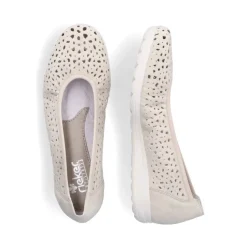 Rieker Damen Ballerinas helllbeige S13 L9365-60