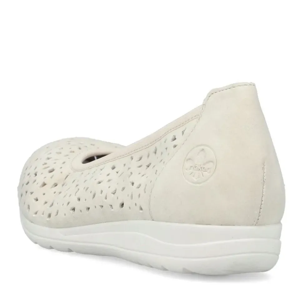 Rieker Damen Ballerinas helllbeige S13 L9365-60