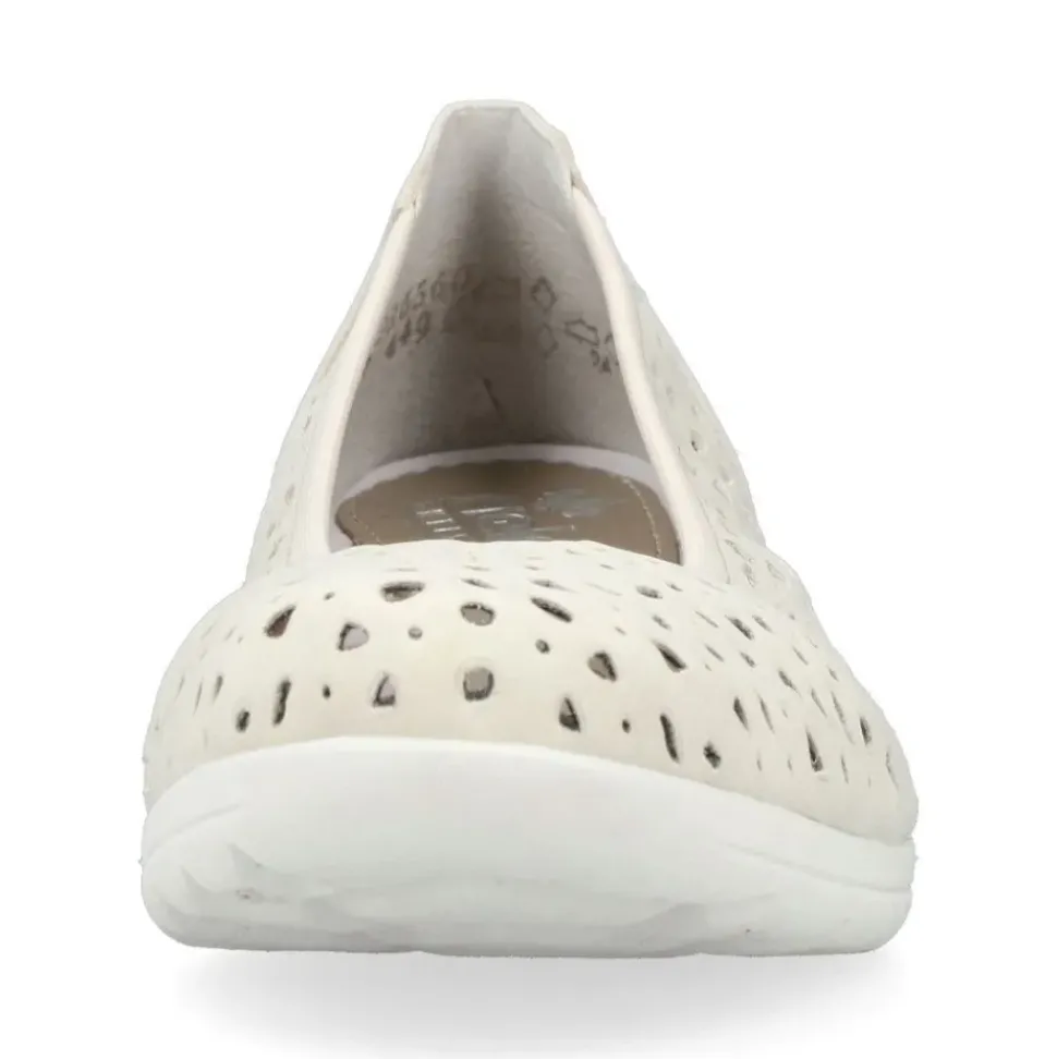 Rieker Damen Ballerinas helllbeige S13 L9365-60