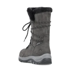 Rieker Damen Biker- Boots Schnürboots TEX- Membran Warmfutter Zierkordel blau S23 Z9124-12