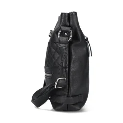 Rieker Damen Handtasche Umhängetasche Steppung schwarz S13 H1072-01