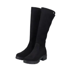 Rieker Damen Hochschaftstiefel mit Warmfutter in schwarz S23 76890-00