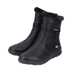 Rieker Damen Kurzstiefel Wechselfußbett, TEX-Membran schwarz S23 Z0070-00