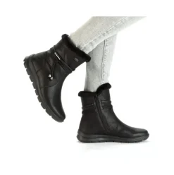 Rieker Damen Kurzstiefel Wechselfußbett, TEX-Membran schwarz S23 Z0070-00