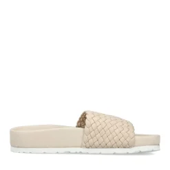 Rieker Damen Pantoletten hellbeige S13 68381-62