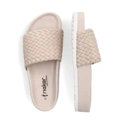 Rieker Damen Pantoletten hellbeige S13 68381-62