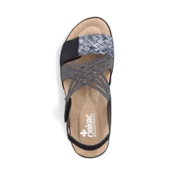 Rieker Damen Riemchensandalen nachtschwarz S13 64889-00