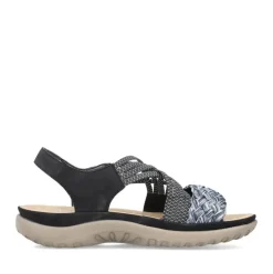 Rieker Damen Riemchensandalen nachtschwarz S13 64889-00
