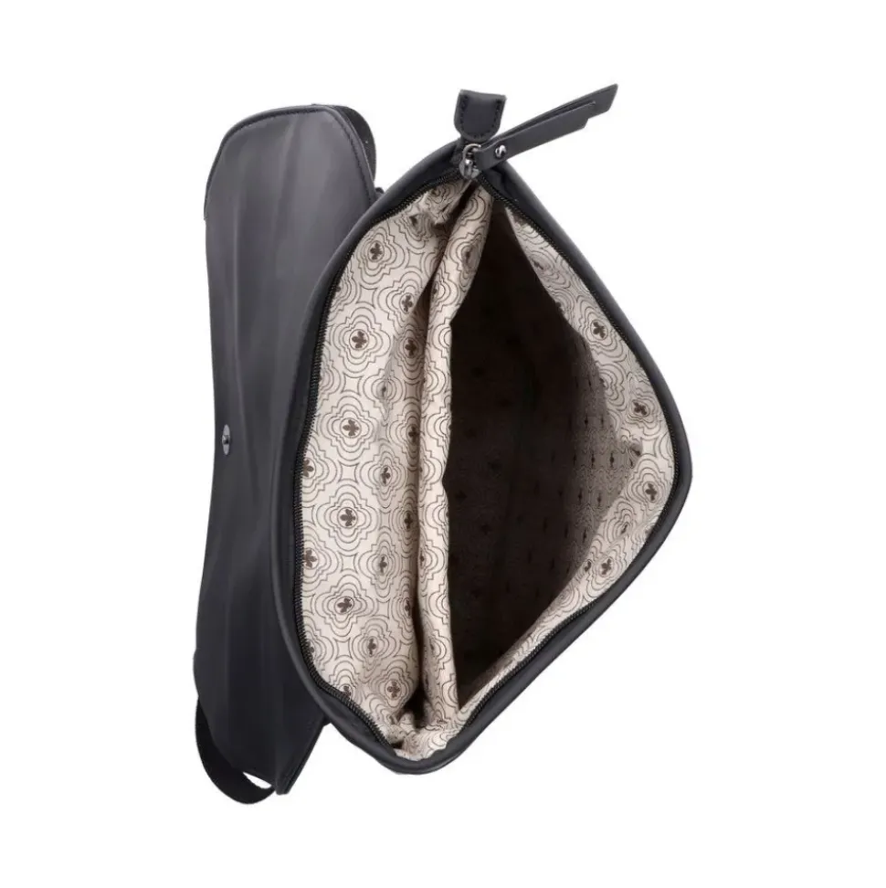 Rieker Damen Rucksack mit Magnetverschluss in schwarz-beige S23 H1391-93