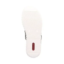 Rieker Damen Sandaletten Gummizug Extraweite grün S14 69262-52