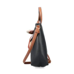 Rieker Damen Shopper abnehmbarer Schulterriemen Schleifen- Detail schwarz S13 H1507-00