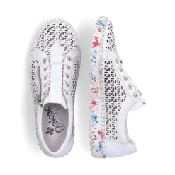 Rieker Damen Slipper altweiß S13 M2357-80