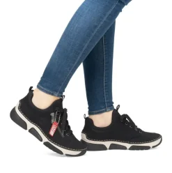 Rieker Damen Slipper schwarz S24 45973-00