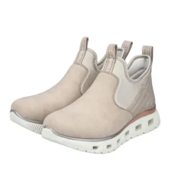 Rieker Damen Slipper weiß Memosoft-Sohle Komfortweite S23 M6053-62