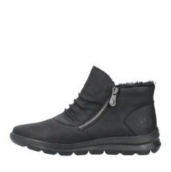 Rieker Damen Stiefelette Warmfutter Wechselfußbett schwarz S23 Z0051-01