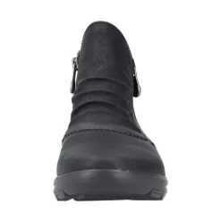 Rieker Damen Stiefelette Warmfutter Wechselfußbett schwarz S23 Z0051-01