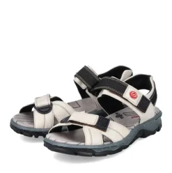 Rieker Damen Trekkingsandalen perlweiß S13  68851-80