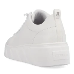 Rieker EVOLUTION Damen Sneaker Leder Plateau- Sohle Wechselfußbett weiß S13 W0500-80