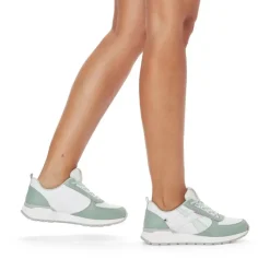 Rieker EVOLUTION Damen Sneaker Leder Wechselfußbett weiß S13 W0602-80