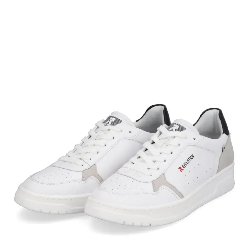 Rieker Evolution Herren Sneaker Leder weiß S13 U0401-81