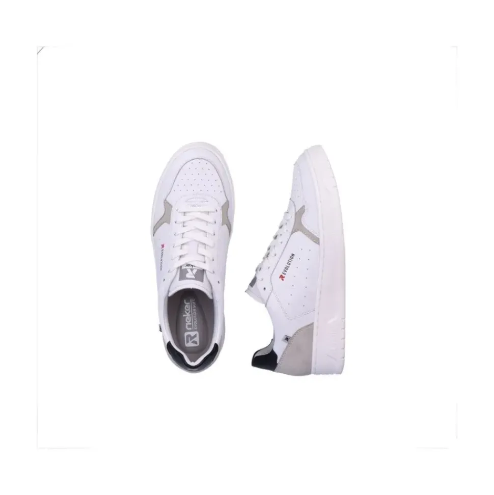 Rieker Evolution Herren Sneaker Leder weiß S13 U0401-81