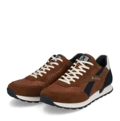 Rieker Evolution Herren Sneaker Halbschuh Leder Wechselfußbett durchbrochen braun S13 U0302-24