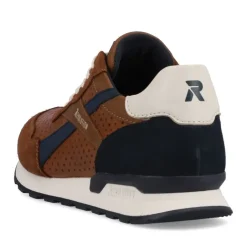Rieker Evolution Herren Sneaker Halbschuh Leder Wechselfußbett durchbrochen braun S13 U0302-24