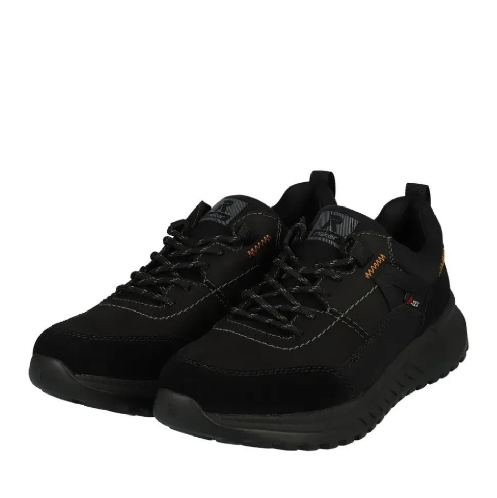 Rieker Evolution Herren Sneaker Rauleder TEX- Membran Wechselfußbett Komfortweite schwarz S23 U0100-00