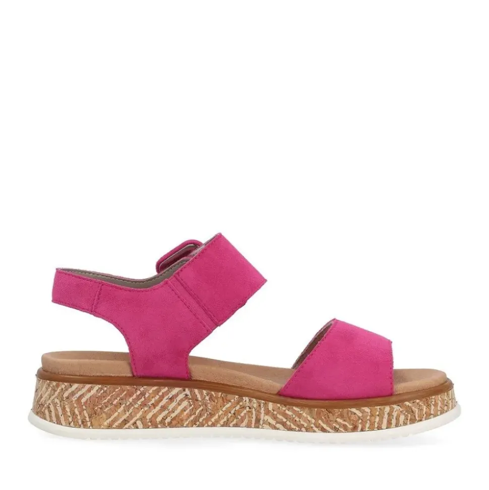 Rieker Evolution Sandale Leder pink S14 W0800-31