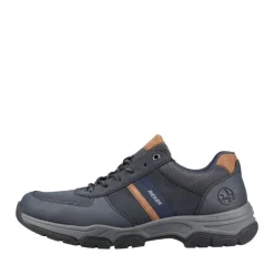Rieker Herren Schnürschuhe blau-braun S23  11211-14