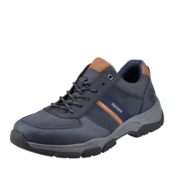 Rieker Herren Schnürschuhe blau-braun S23  11211-14