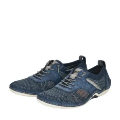 Rieker Herren Schnürschuhe pazifikblau 07551-15