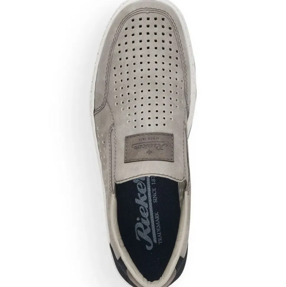 Rieker Herren Slipper mondgrau S13 18267-40