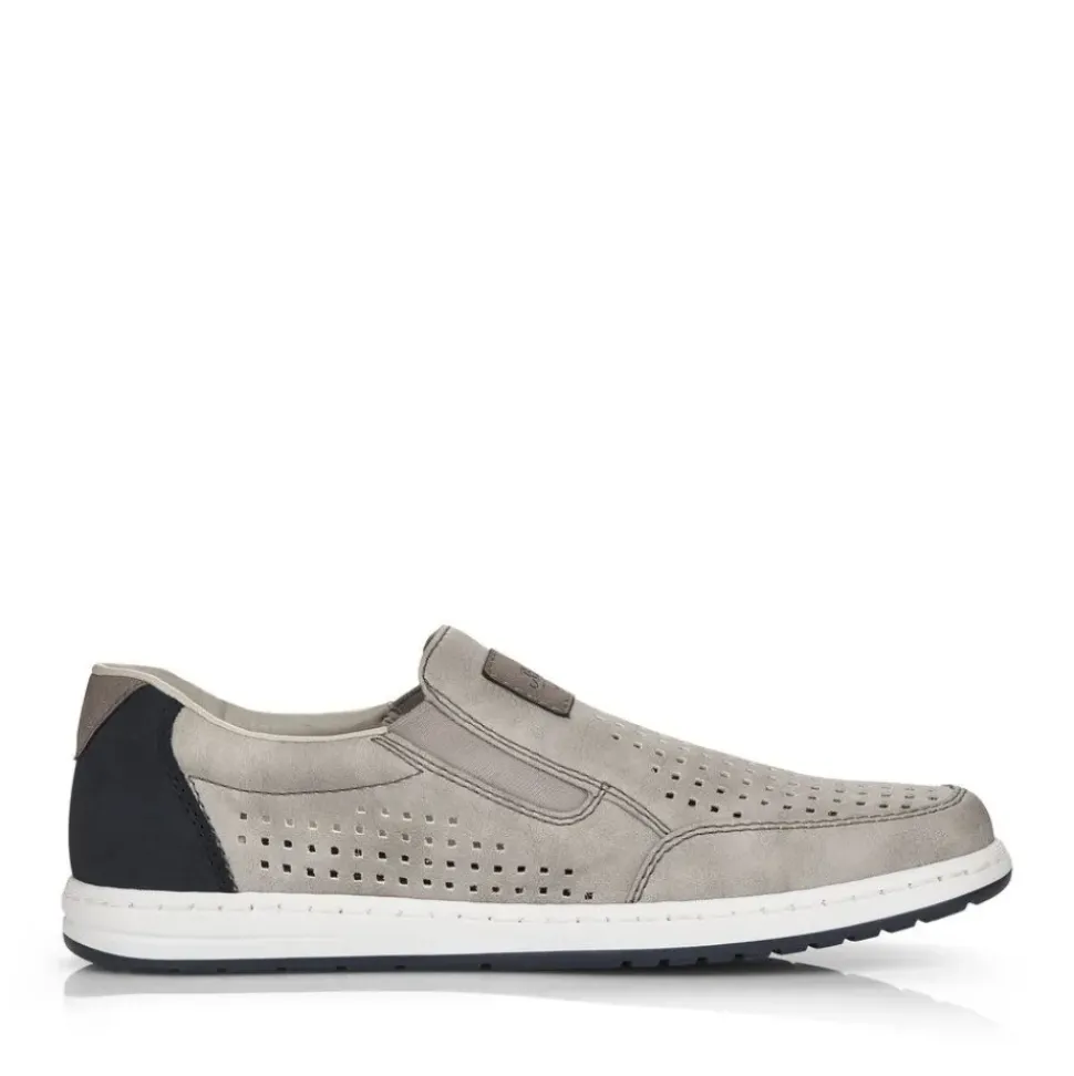 Rieker Herren Slipper mondgrau S13 18267-40