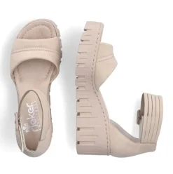 Rieker Keilsandalette beige S14 68093-60