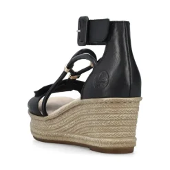 Rieker Keilsandalette schwarz S14 68794-00