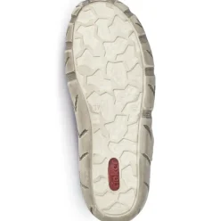 Rieker Pantolette Clogs Leder Antistress Klettverschluss weiß L0396-80
