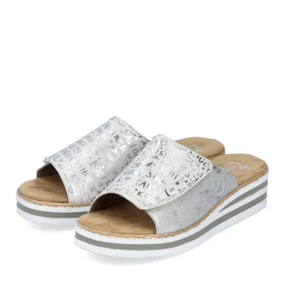 Rieker Pantolette silber metallic S14 V0290-90