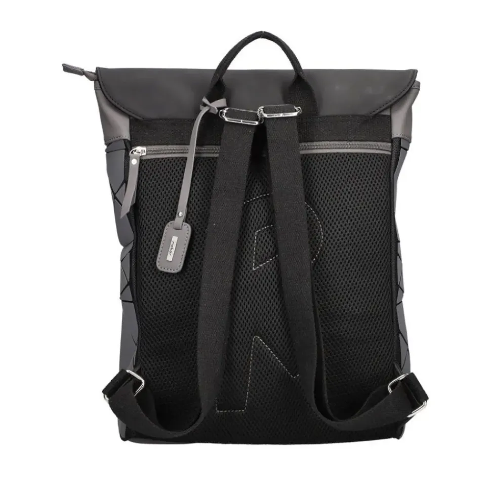 Rieker Rucksack durchbrochenes Kunstoff- Obermaterial grau H1391-42