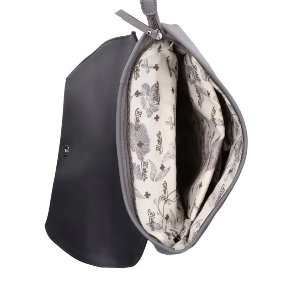 Rieker Rucksack durchbrochenes Kunstoff- Obermaterial grau H1391-42
