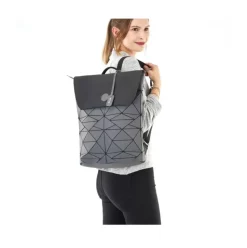 Rieker Rucksack durchbrochenes Kunstoff- Obermaterial grau H1391-42