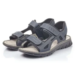 Rieker Sandale Trekking Klettverschluss blau 26761-14
