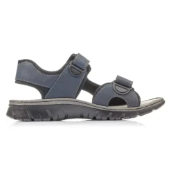 Rieker Sandale Trekking Klettverschluss blau 26761-14