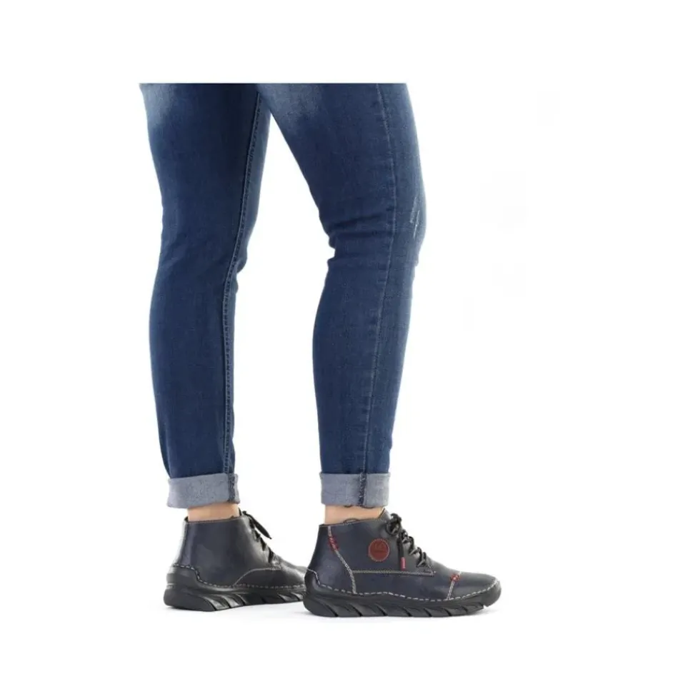 Rieker Schnürschuh blau S24 55002-14