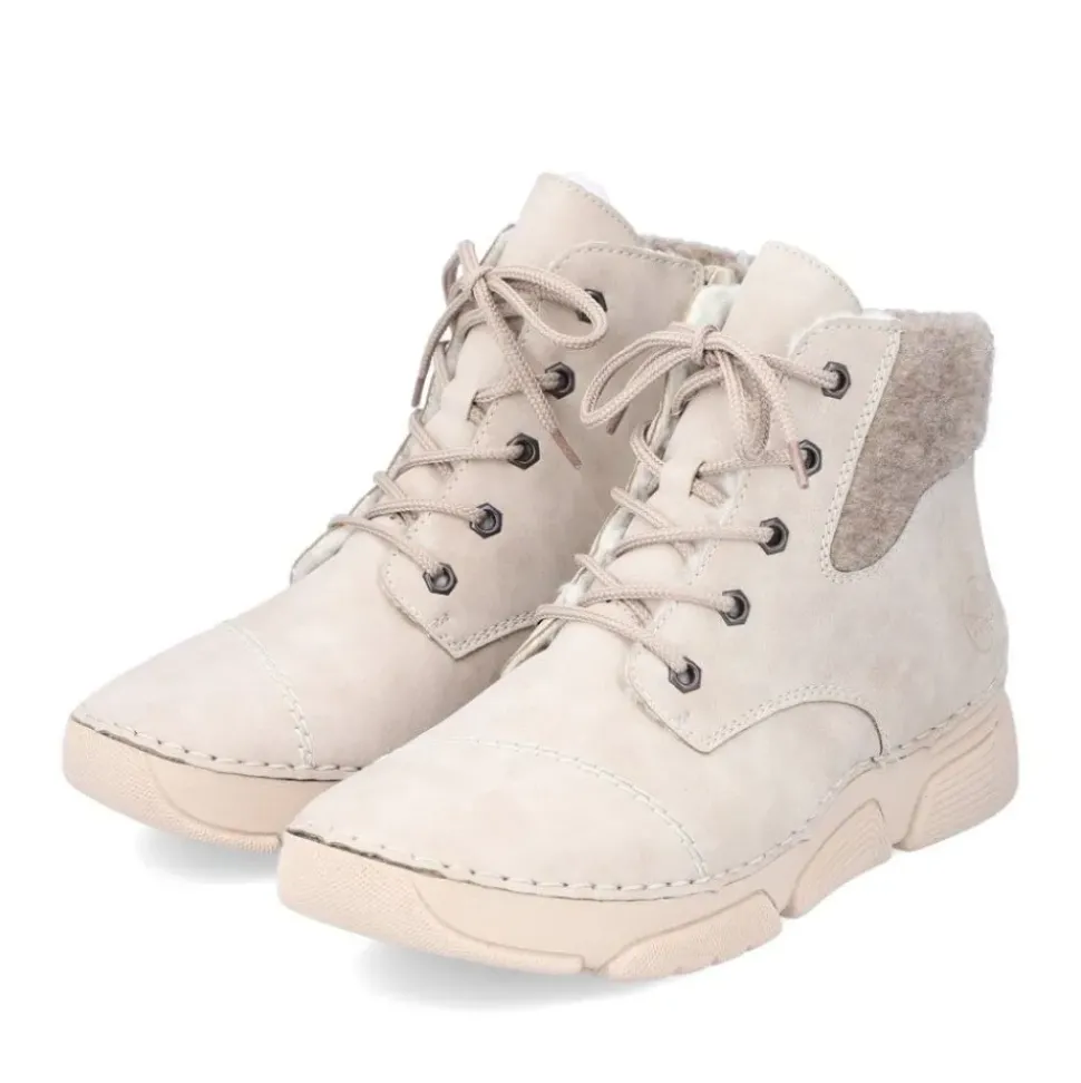 Rieker Schnüstiefel beige TEX Membran S24 45900-60
