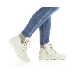 Rieker Schnüstiefel beige TEX Membran S24 45900-60