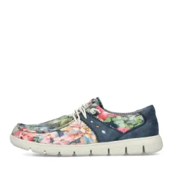 Rieker Slipper bunt gemustert - denimblau S14 44000-90
