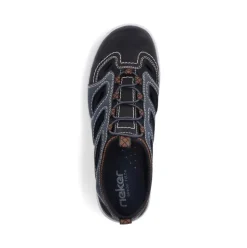 Rieker Slipper H - Weite extraweit blau S14 08665-14
